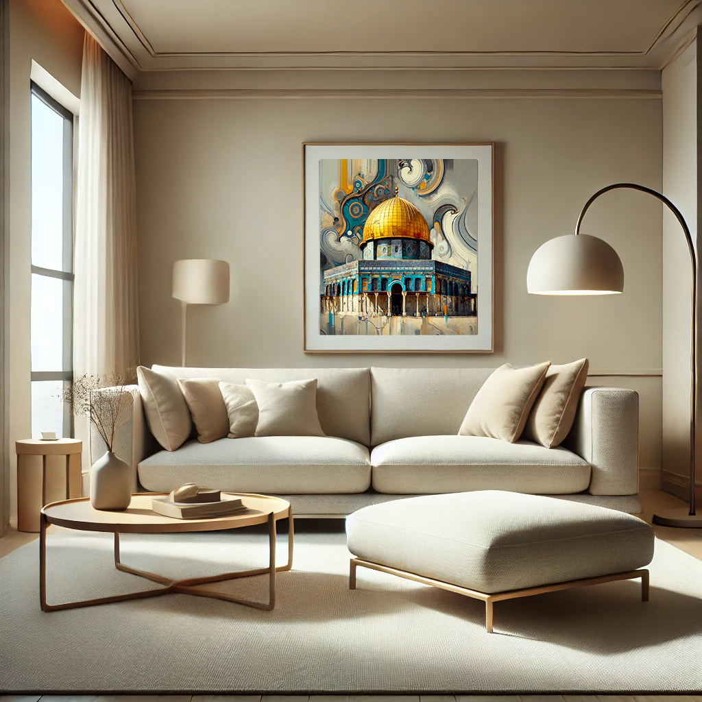 Al Aqsa Palestine Poster, Calligraphy, Wall Art, Decor