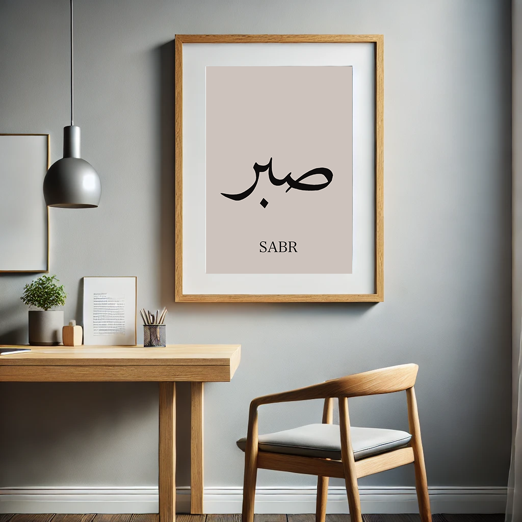 Islamic Poster! Islamic Calligraphy, Shukr, Sabr, Tawakkul
