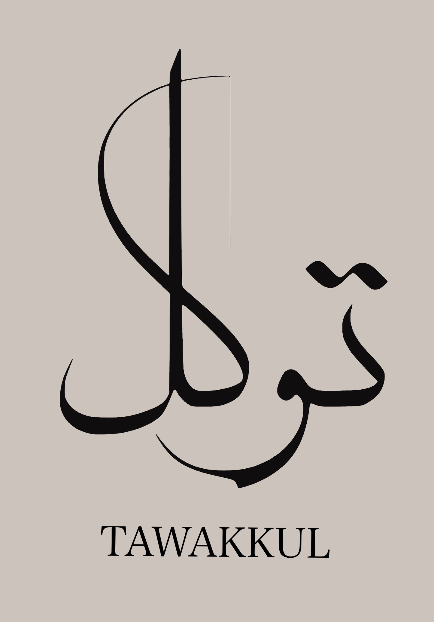 Islamic Poster! Islamic Calligraphy, Shukr, Sabr, Tawakkul