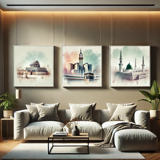 3x Islamic Poster Set